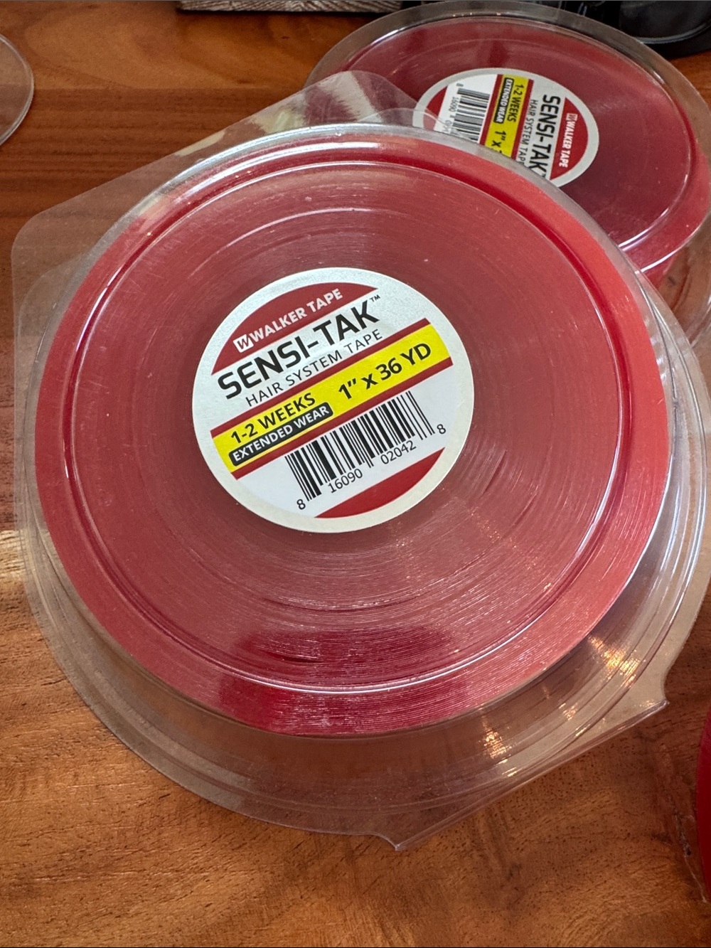 Sensi-Tak Hair System Tape - LOT of 4 Red Rolls